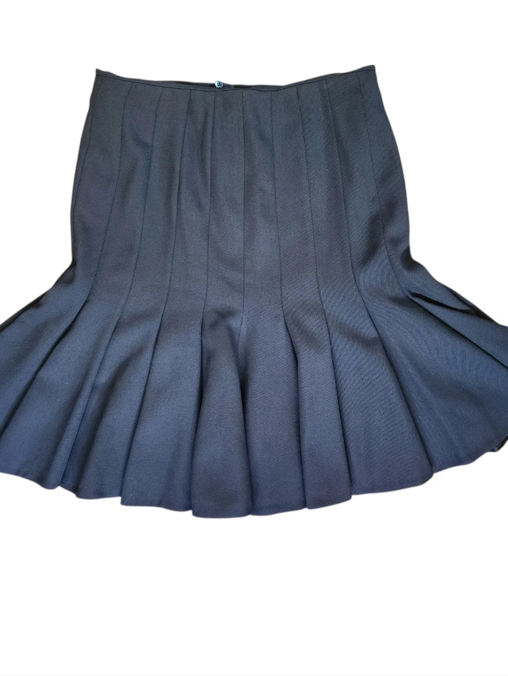 AKRIS 100% Laine Wool Pleated Skirt - Size 6